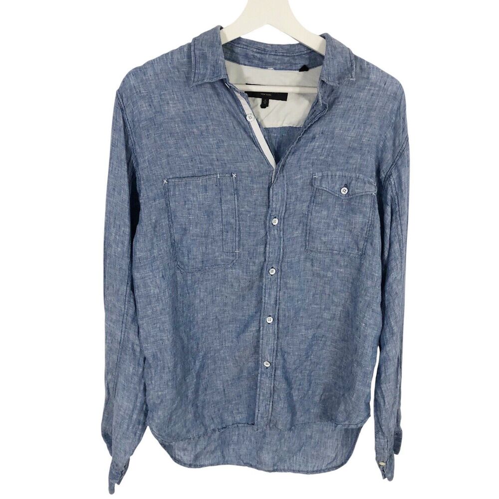 rag & bone Blue Casual Button Down Shirt